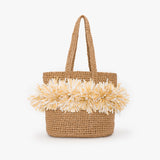 Terra Pompom Tote with Long Handles