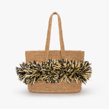 Terra Pompom Tote with Long Handles