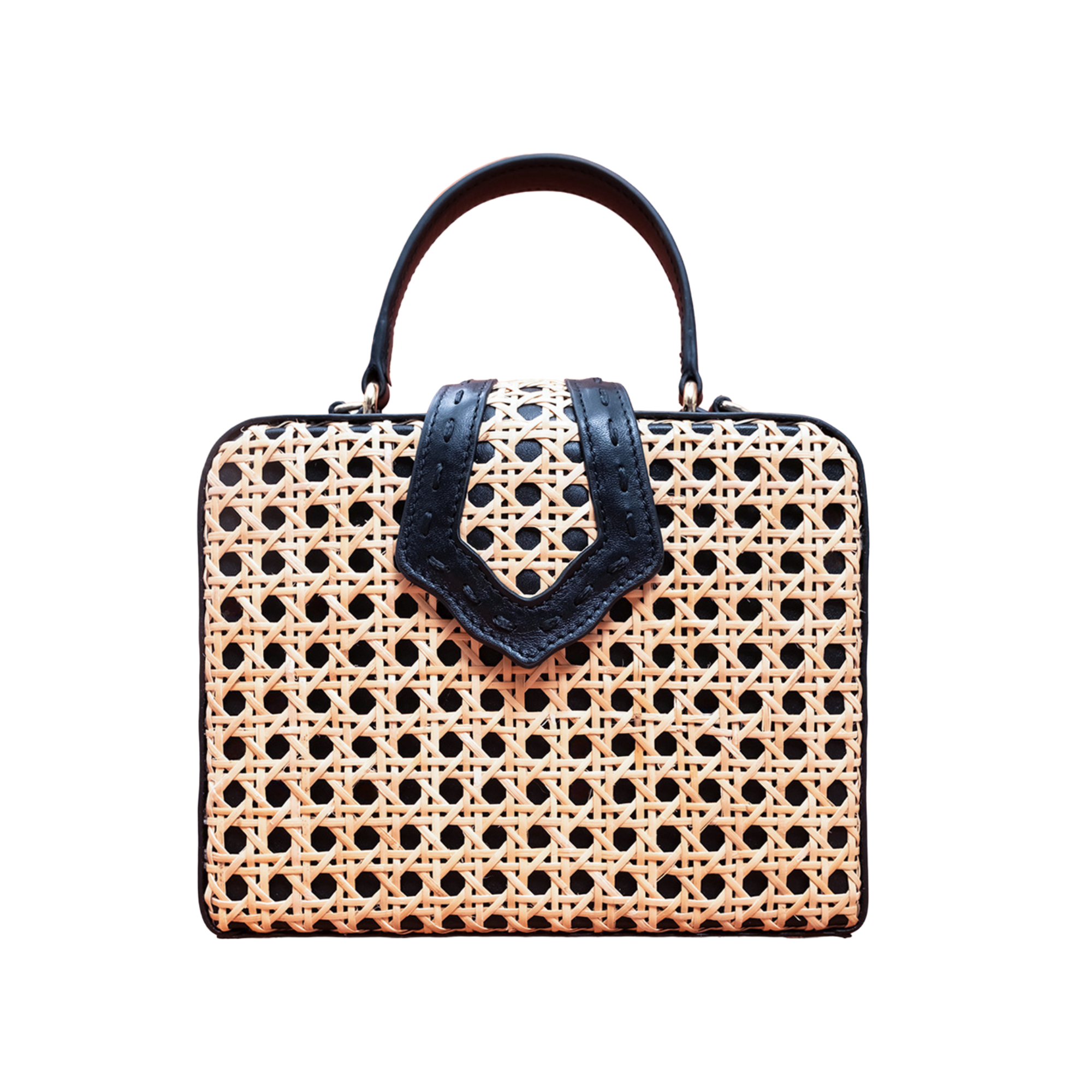 Fey Mini Box with Leather&Rattan – Mehry Mu Fey Mini Box with Leather&Rattan – Mehry Mu