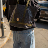 Cosima Tote Smoke / Chartreuse