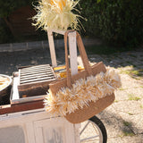 Terra Pompom Tote with Long Handles