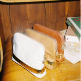 Cosima Carryall Clutch White/Gold