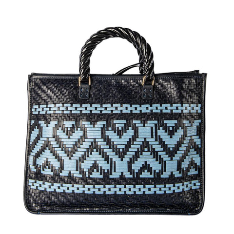 Lucia Bag with Handwoven Leather
