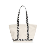 Cosima Canvas Tote Off White/Zebra