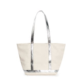 Cosima Canvas Tote Off White/Silver