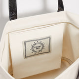 Maxi Cosima Canvas Tote Off White/Coal