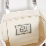 Cosima Canvas Tote Off White/Silver