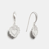 Cosima Silver Heart Earrings