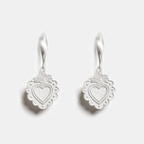 Cosima Silver Heart Earrings