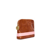 Cosima Carryall Clutch Tobacco/Baby Pink