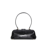 Jung Shoulder Bag with Crocodile Embossed Leather