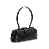 Jung Shoulder Bag with Crocodile Embossed Leather
