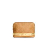 Cosima Carryall Clutch Latte/Gold