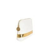 Cosima Carryall Clutch White/Gold