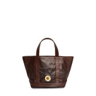 Mini Cosima Tiger’s Eye Sunburst Tote Chocolate