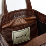 Mini Cosima Tiger’s Eye Sunburst Tote Chocolate