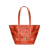 Classic Cosima Malachite Sunburst Tote Brick Red