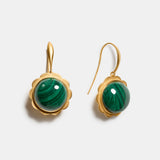 Cosima Malachite Sunburst Earrings