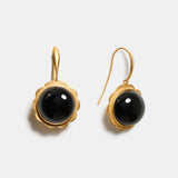 Cosima Onyx Sunburst Earrings