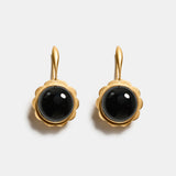 Cosima Onyx Sunburst Earrings