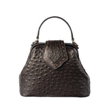 Mini Jung Bag with Ostrich Embossed Leather