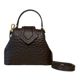 Mini Jung Bag with Ostrich Embossed Leather