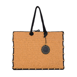 Terra Large Beads Tote with Long Handles