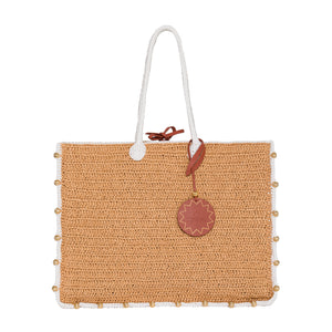 Terra Large Beads Tote with Long Handles