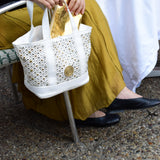 Mini Cosima Disco Tote White