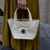 Micro Cosima Onyx Sunburst Tote Champagne