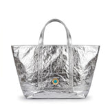 Maxi Cosima Sunburst Tote Silver
