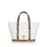 Micro Cosima Tote Off White / Leopard