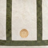 Mini Cosima Tote Off White / Emerald