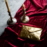 Cosima Envelope Clutch Gold