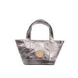 Micro Cosima Tote Gunmetal Silver