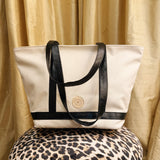 Cosima Canvas Tote Off White/Coal