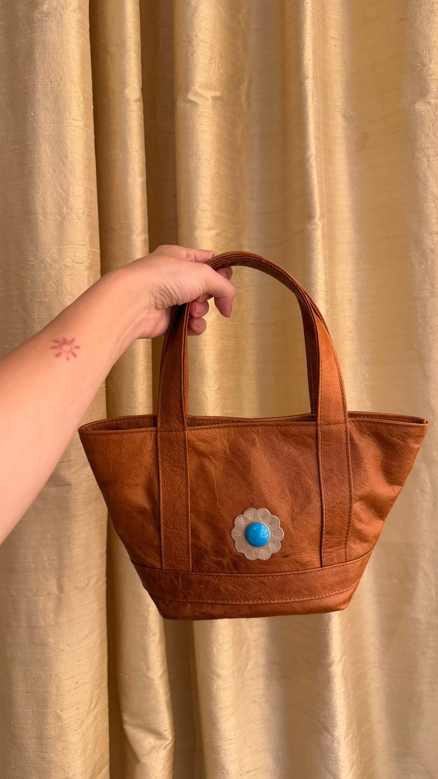 Micro Cosima Tote Sunburst Tobacco