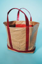 Classic Cosima Tote Latte/Rouge with Short Handles