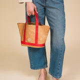 Mini Cosima Tote Latte/Rouge
