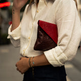 Cosima Envelope Clutch Wine / Rouge