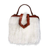 Fey Mini Box in Tibetan Shearling