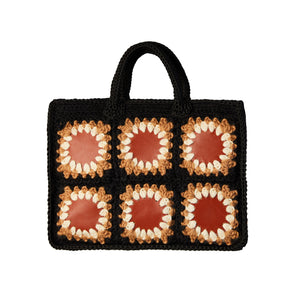 Terra Granny Tote with Wool & Leather