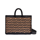 Terra Large Bag in Two Tone Raffia