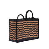 Terra Large Bag in Two Tone Raffia