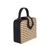 Fey Mini Box with Leather&Rattan