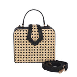 Fey Mini Box with Leather&Rattan