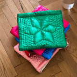 Nevin Pillow Clutch with Satin
