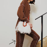 Fey Mini Box in Tibetan Shearling